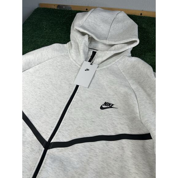 Nike Tech Sports Fleece Zip Up Hoodie Grey Men's Size 2XL - Picture 3 of 13